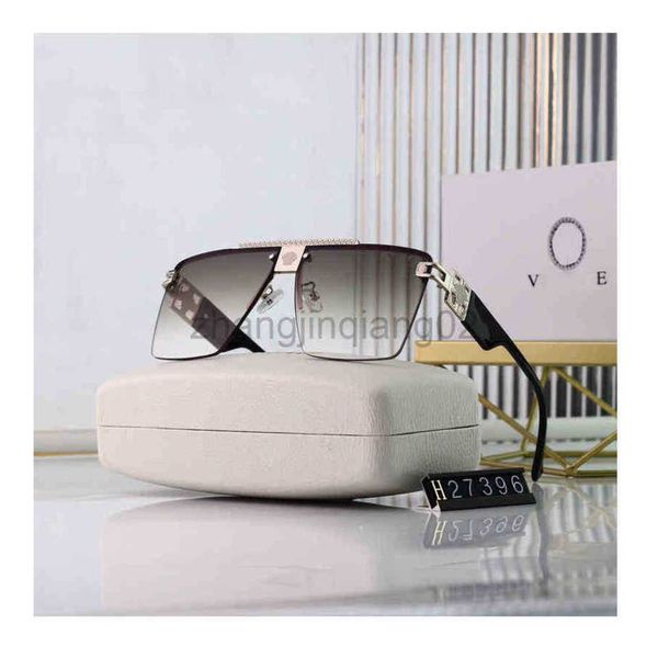 

designer versage sunglass eyewear cycle luxurious fashion brands woman men vintage baseball sport square summer polarize rimless square glas, White;black
