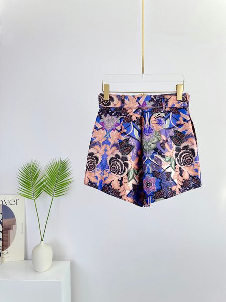 

women's shorts 2022 australian designers design new autumn and winter amethyst flower shorts 01, White;black