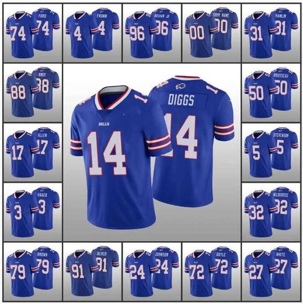 

von miller josh allen jersey stefon diggs buffalo''bills''dawson knox custom football jerseys tre'davious white tre, Black