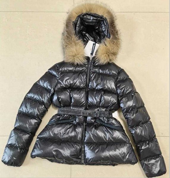 

designer luxury down jacket fur ruff classic women fashion and multi function essential hoodies womens jackets winter warm clothing hoody 5a, Black