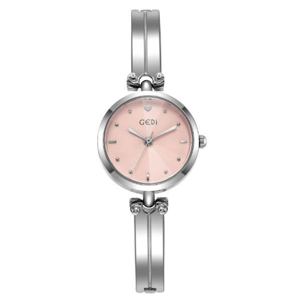 

gedi 2022 new fashion watch niche design sense steel band quartz women's simple temperament as a birthday gift for women's watches, Slivery;golden