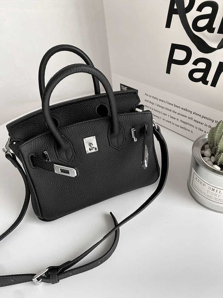 

designers handbags herme birkin bags lychee togo leather high-grade mini black elephant grey cow portable women's messenger large capac