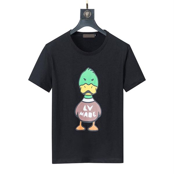 

short sleeve clothing 22ss mens t-shirt summer cotton men t-shirt print pattern round neck couple casual fashion265s, White;black