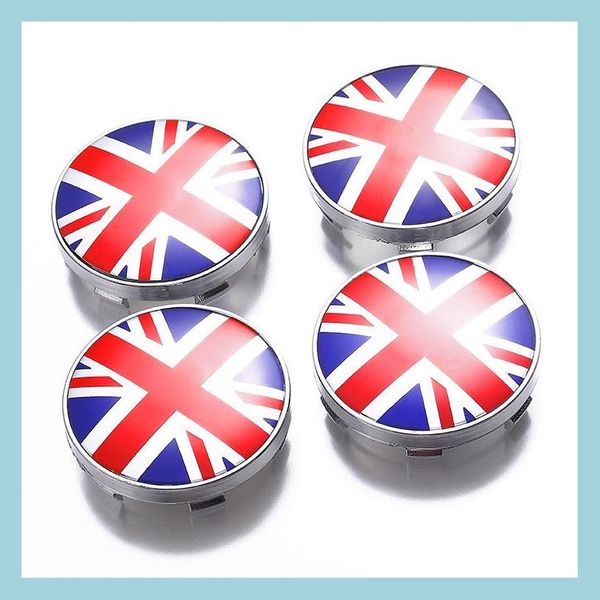 

decorative lights 4pcs wheel hub cap center er diameter 60mm abs uk flag logo drop delivery 2022 mobiles motorcycles car lights ligh dhtbp