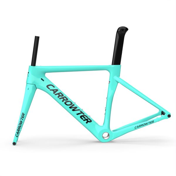 

80 colors carbon frame 1k glossy carbon fiber bike road frames bicycle frameset handlebar