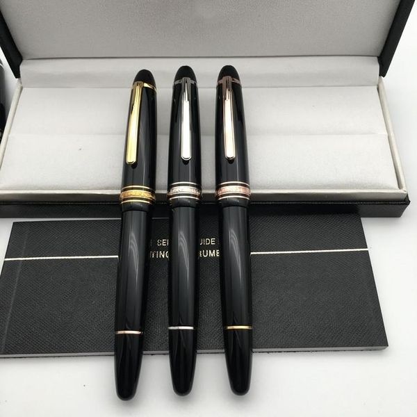 

2022 new fashion luxury 149 black resin classic fountain pen for 4810 iridium nib office school supplies writing ink pens with serial number