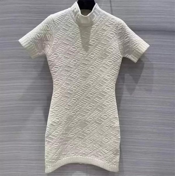 

casual dresses designer women embossed 3d relief letter high qualiy ladies dress two pieces knit tank skirt nb8h, Black;gray