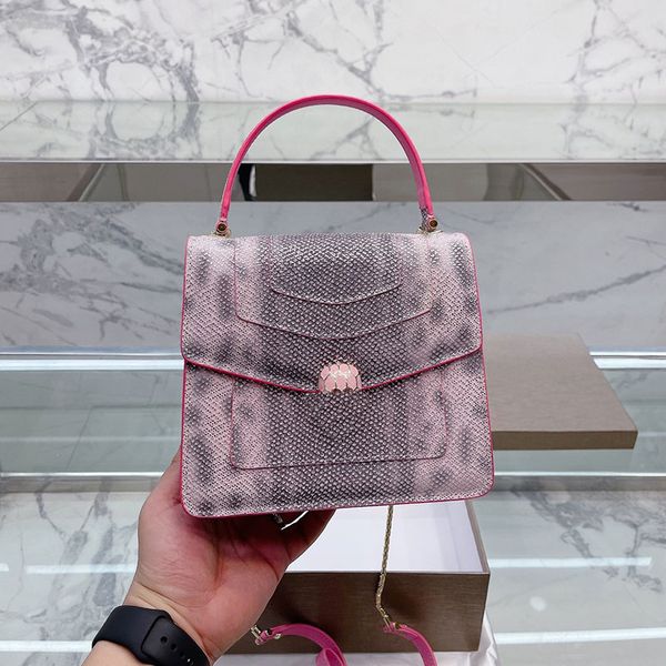 

snakehead handbags flap new organ bag snake head bags single shoulder chain designer cross body bag interior slot pocket folding box wallet