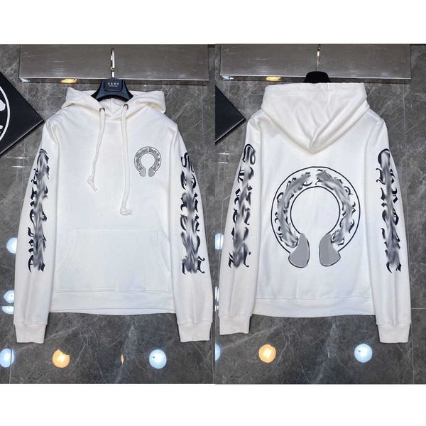 

men's hoodies sweatshirts ch winter print pullover rome hooded hearts arm quality loose romeheart sanskrit tw2, Black