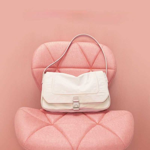 

evening bags korean women bag solid nylon satchels lock casual shoulder bags handbags simple tote bag girls bag all-match t221022