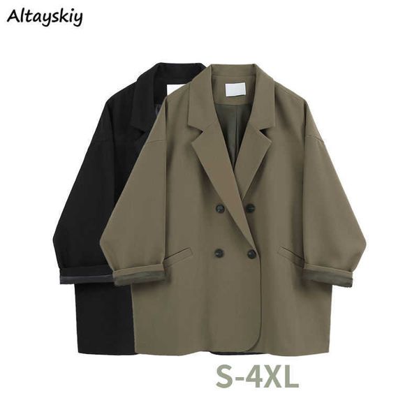 

women's suits blazers blazers women solid basic casual double breasted outerwear spring cozy office lady ulzzang classic femalege all, White;black