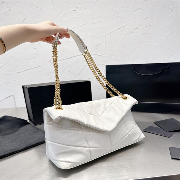 

evening bags designer bag shoulder bags luxury underarm real leather crossbody 27cmx17cm tote bag womens handbag sequined messenger flap