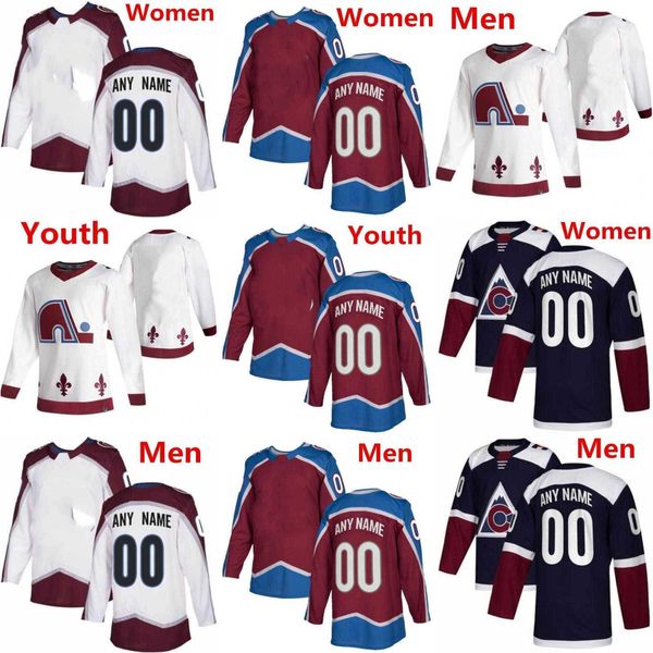 

colorado hockey avalanche jerseys 11 andrew cogliano 29 nathan mackinnon 59 ben meyers 18 alex newhook 9 evan rodrigues 45 lukas sedlak 81 a, Black;red
