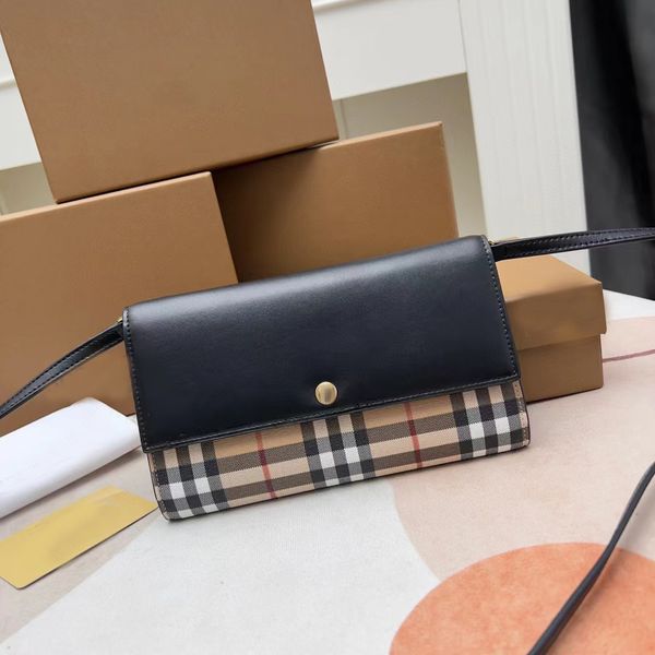 

7a designer wallets removable shoulder straps plaid patchwork leather classic handbags, Red;black