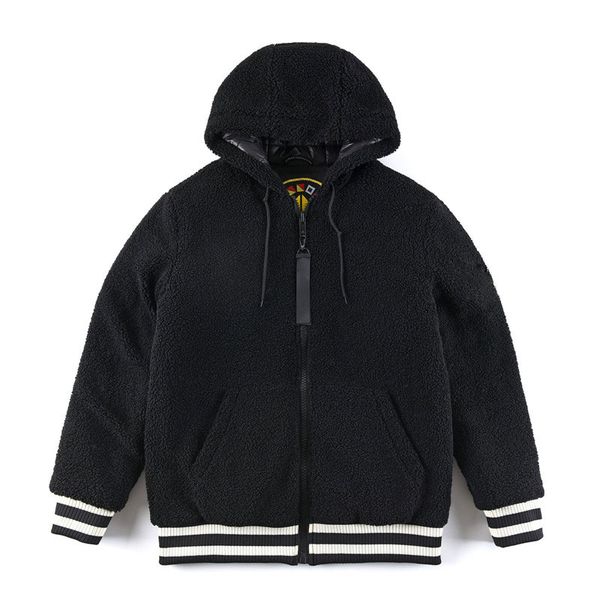 

mens winter down jackets designer jacket big fur fashion men puffer jacket parkas men winter coats parka s-xxl, Black