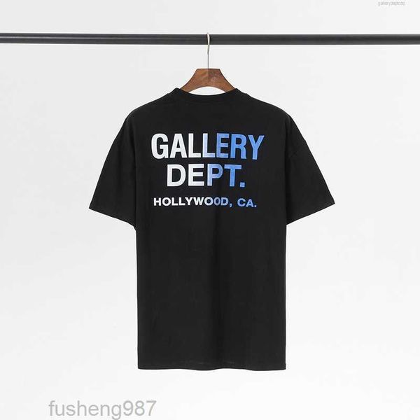 

men's t-shirts t-shirts star menswear gradient printing galleryes dept round neck short sleeve t-shirt, White;black