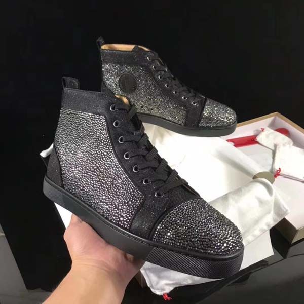 

luxury designer men's and women's sports shoes multi color diamond rivet on men women travel shoe 35-48 with box