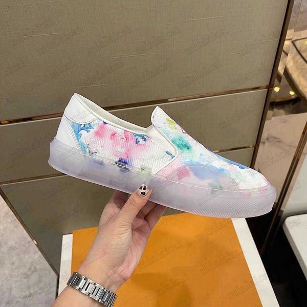 

shoes ollie multicolor graffiti rubber slip-on casual vintage sneakers monograms luxury chaussures designers