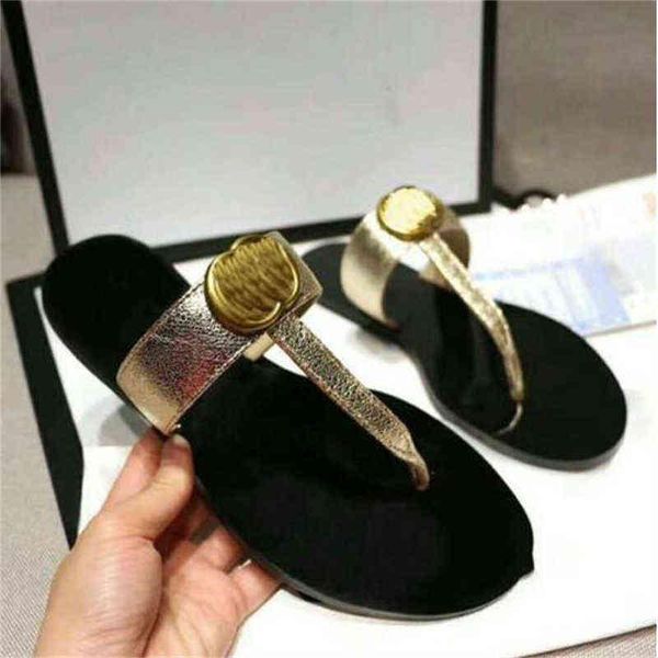

designer slippers men women fashion waterproof herringbone flip flops metal buckle decorative printing soft leather canvas wear resistant so, Black
