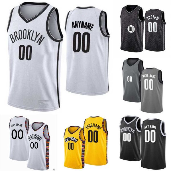 

basketball jersey 75th custom men women youth brooklyn''nets''33 nicolas claxton 14 kessler edwards 20 day'ron shar, Black;red