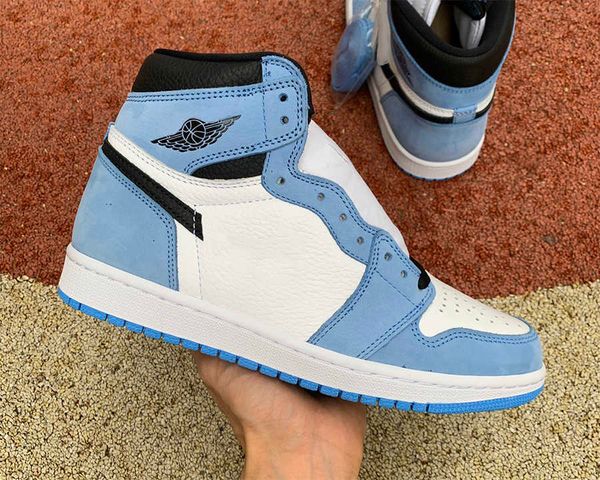 

high og jumpman 1 shoes unc black white blue flats womens mens sports sneakers with