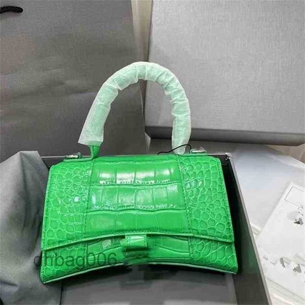 

bag 2022 balenciga designer bag bags female women hands b hourglass cowhide crocodile leather single shoulder messenger c0iv fqj8