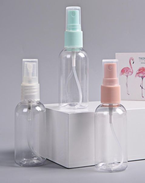 

whole 50ml plastic spray bottle mini clear empty perfume bottles mist spray bottles lotion travel bottle cosmetic packaging co9489944