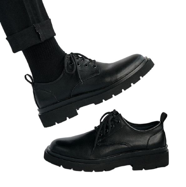 

2022 Women Men Designer Dress Shoes All Black Leather Sneakers Mens Womans Luxury Trainers With Box 036