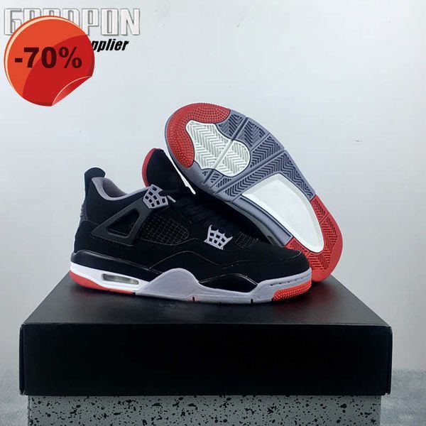 

boots fashion shoe basketball shoes black red mens bred jumpman 4 4s