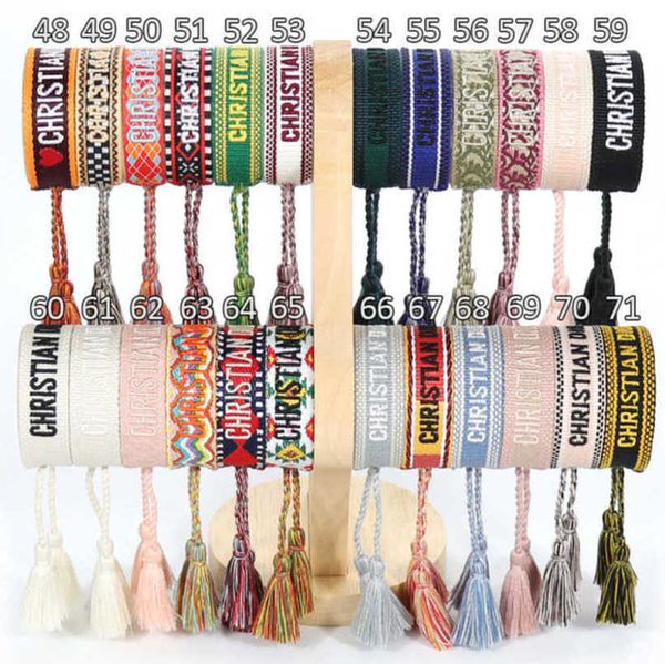 

women's luxury fashion bracelets brand d bangle jewelry designer letter hand woven bracelet simple wrist bohemian rope trinket men girl, Golden;silver