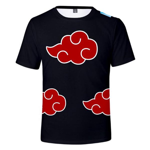 

new fashion naruto akatsuki logo pattern 3d t shirt itachi uchiha anime t-shirts tshirt size cosplay costume tees xs-xxl203f, White;black