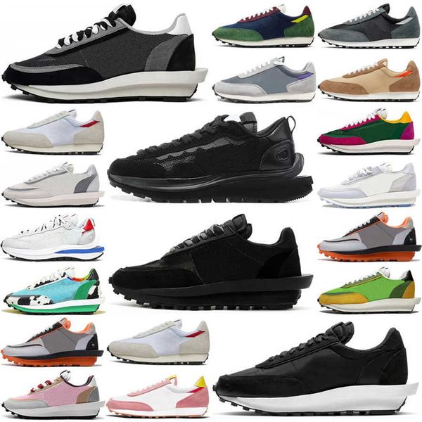 

shoes running trainer sports sneakers red tour yellow dark noir summit white nylon men women vaporwaffle x daybreak ld, White;red