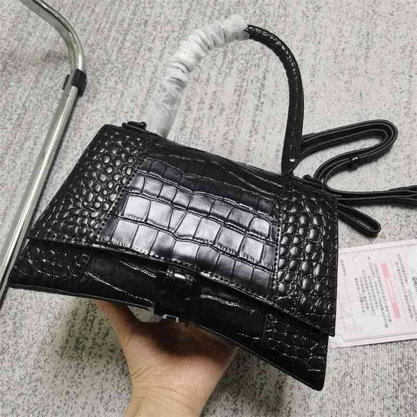 

designer handbags hourglass balencigas bags luxury and italy handbag hourglass crocodile pattern high version leather wo wan