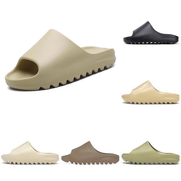 

mens sandals shoes resin bone earth brown designer slipper foam slides runner triple black white orange core soot ararat men women260a