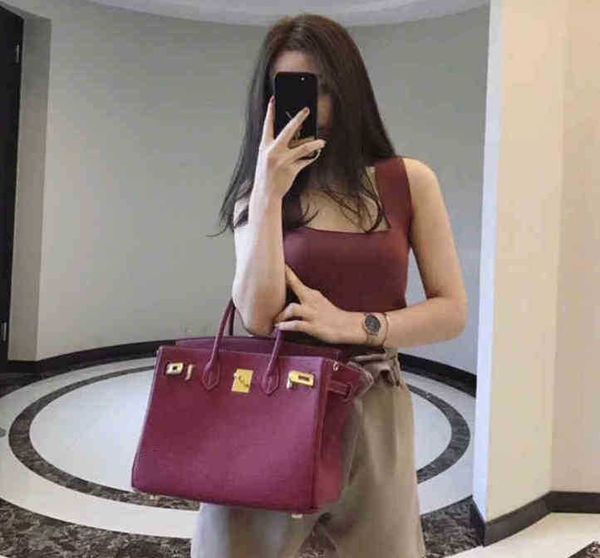 

handbags herrbags luxury mus brand designer bag layer cowhide litchi pattern paul herme women s crocodile handbag single shoulder messen