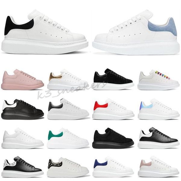 

2021 designer sneakers casual shoes for women and men lace up genuine leather flat black red pink sneaker eur size 35-45 x26307q