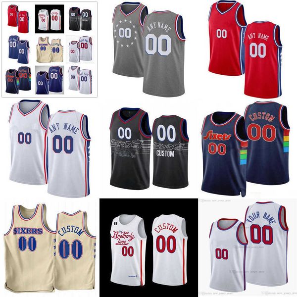 

philadelphia''76ers''custom men women youth 25 danuel house jr. jaden 11 springer 22 matisse thybulle 35 michael foster, Black;red