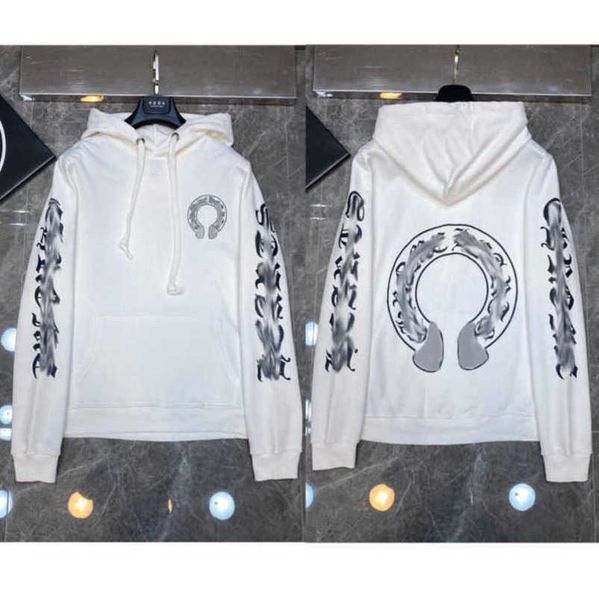 

fashion mens luxury jackets sweatshirts ch designer hoodies zipper sanskrit graffiti hooded sweater cross pullover hoodie casual women coat, Black;brown