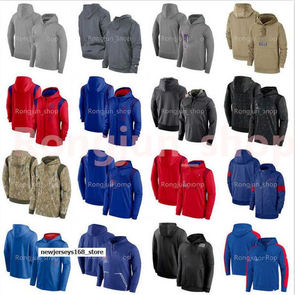 

2022 buffalo''bills''football sweatshirt tan salute to service sideline therma performance pullover hoodie''nf, Black