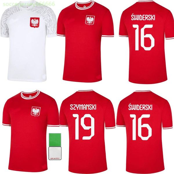 

poland soccer jerseys lewandowski national team jersey 2022 world cup milik piszczek piatek grosicki krychowiak zielinski blaszczykowski foo, Black;yellow