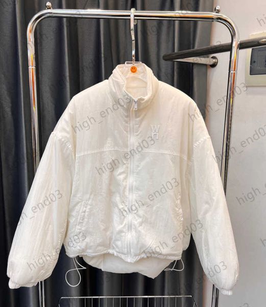 

womens down parkas casual letter embroidered stand-up collar puffer coat irregular garments shoulder style designer padded jacket autumn win, Black