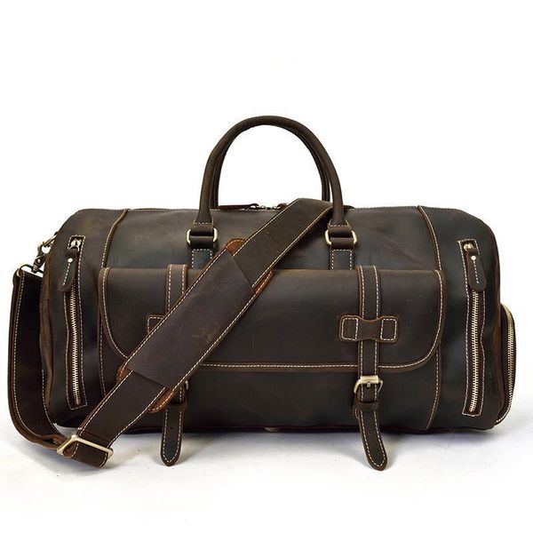 

duffel bags vintage travelling bag men's largecapacity multi-functional luggage single shoulder with shoes ph22057