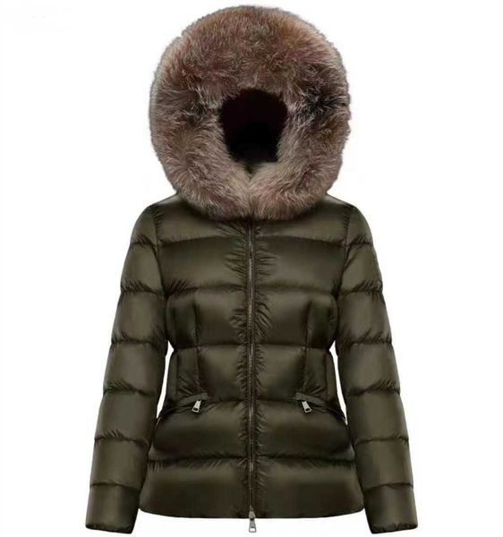 

designer luxury down jacket fur ruff classic women fashion and multi function essential hoodies womens jackets winter warm clothing hoody 5a, Black