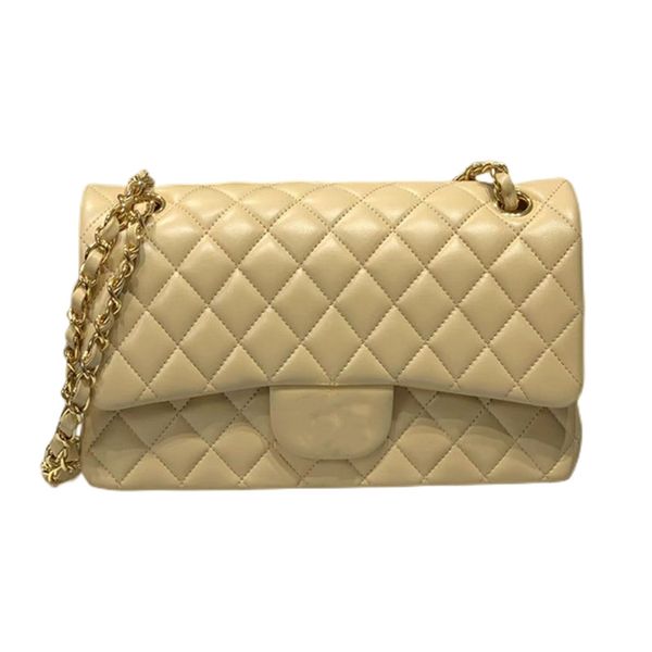 

7a r handmade luxury ladies crossbody bag 25.5cm shoulder handheld classic leather fashion brand bag chain link copy multicolor original who