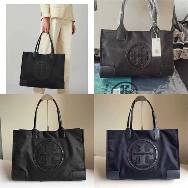 

30% off 2023 designer bag trendy bags foreign trade women's european and high texture nylon tote handbag simple solid color large capac