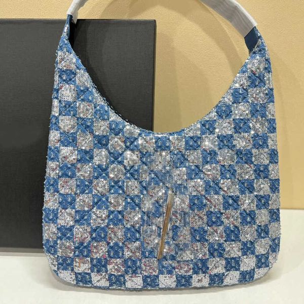

women designer brand gaby quilted underarm shopping bag capacity tote bags shoulder purse genuine leather fashion full sequins hardware larg