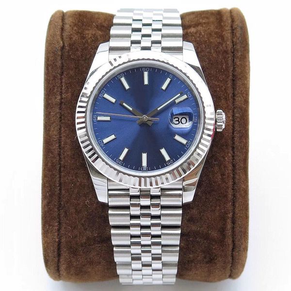 

watch mens watch automatic mechanical stainless steel strap watches silvery wristwatch design montre de luxe 41mm 36mm waterproof, Slivery;brown