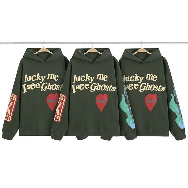 

oversized sweatshirt green hoode plus size puff printed hip hop fleece men's hoodies & sweatshirts, Black;brown