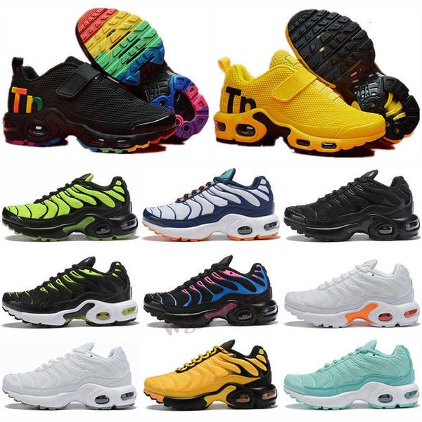 

dr shoes male tn plus running kids se ultra mens stripes white blue sneakers retro tns classic outdoor trainers 28-35, Black