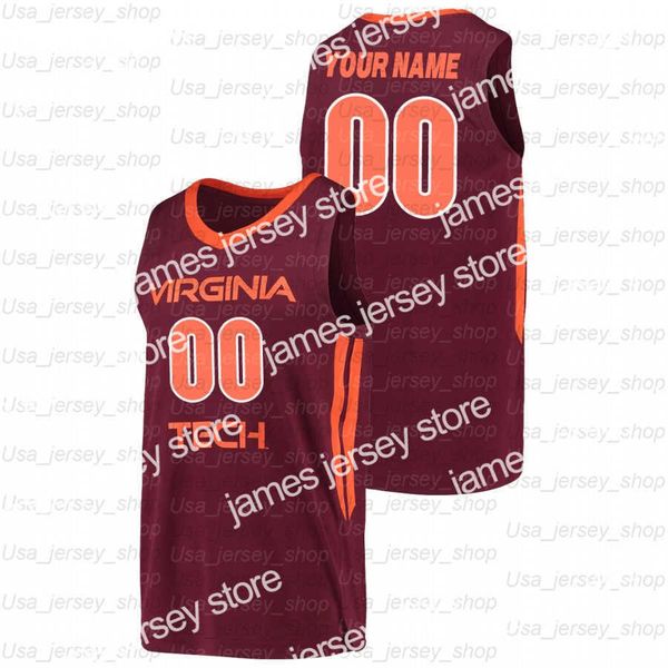 

basketball jerseys custom virginia tech hokies college basketball jerseys 2 landers nolley ii 4 nahiem alleyne 14 p.j. horne 15 jalen cone, Black;red